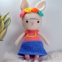 _RIT2166 CONEJITA FRIDA AMIGURUMI